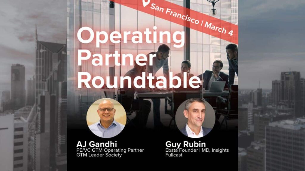PE/VC Roundtable on Sales Productivity + Dinner (SF)